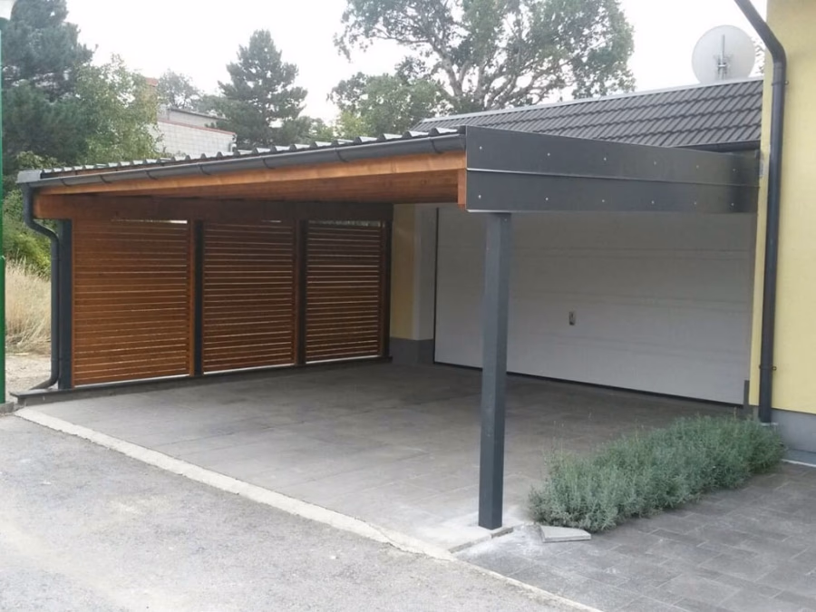 Carports und Überdachungen aus Holz – Originalfoto von Holzbau Feldhofer