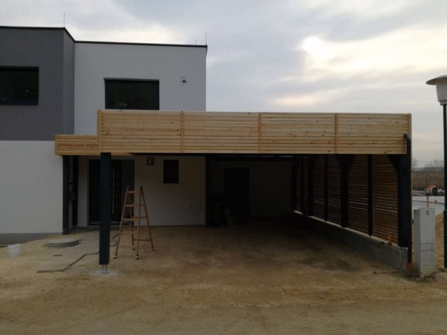 Carports und Überdachungen aus Holz – Originalfoto von Holzbau Feldhofer