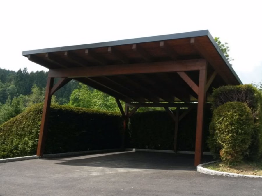 Carports und Überdachungen aus Holz – Originalfoto von Holzbau Feldhofer