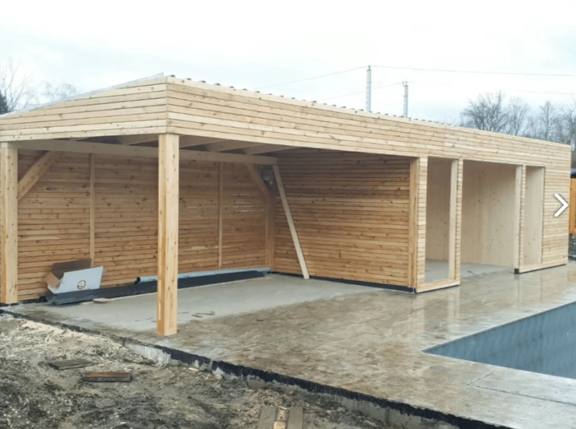 Poolhäuser – Originalfoto von Holzbau Feldhofer