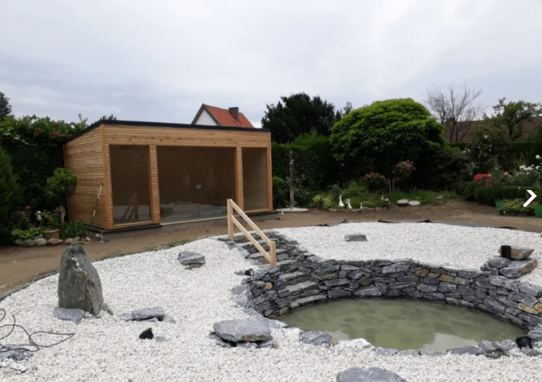 Poolhäuser – Originalfoto von Holzbau Feldhofer
