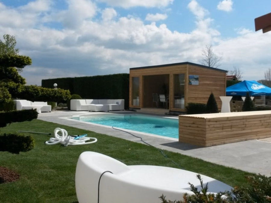 Poolhäuser – Originalfoto von Holzbau Feldhofer