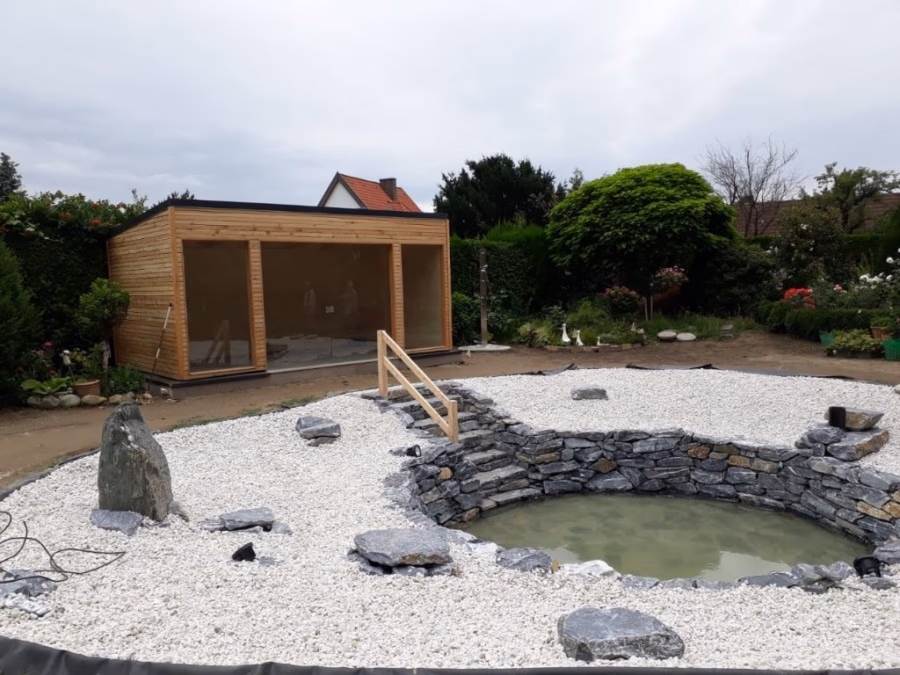Poolhäuser – Originalfoto von Holzbau Feldhofer