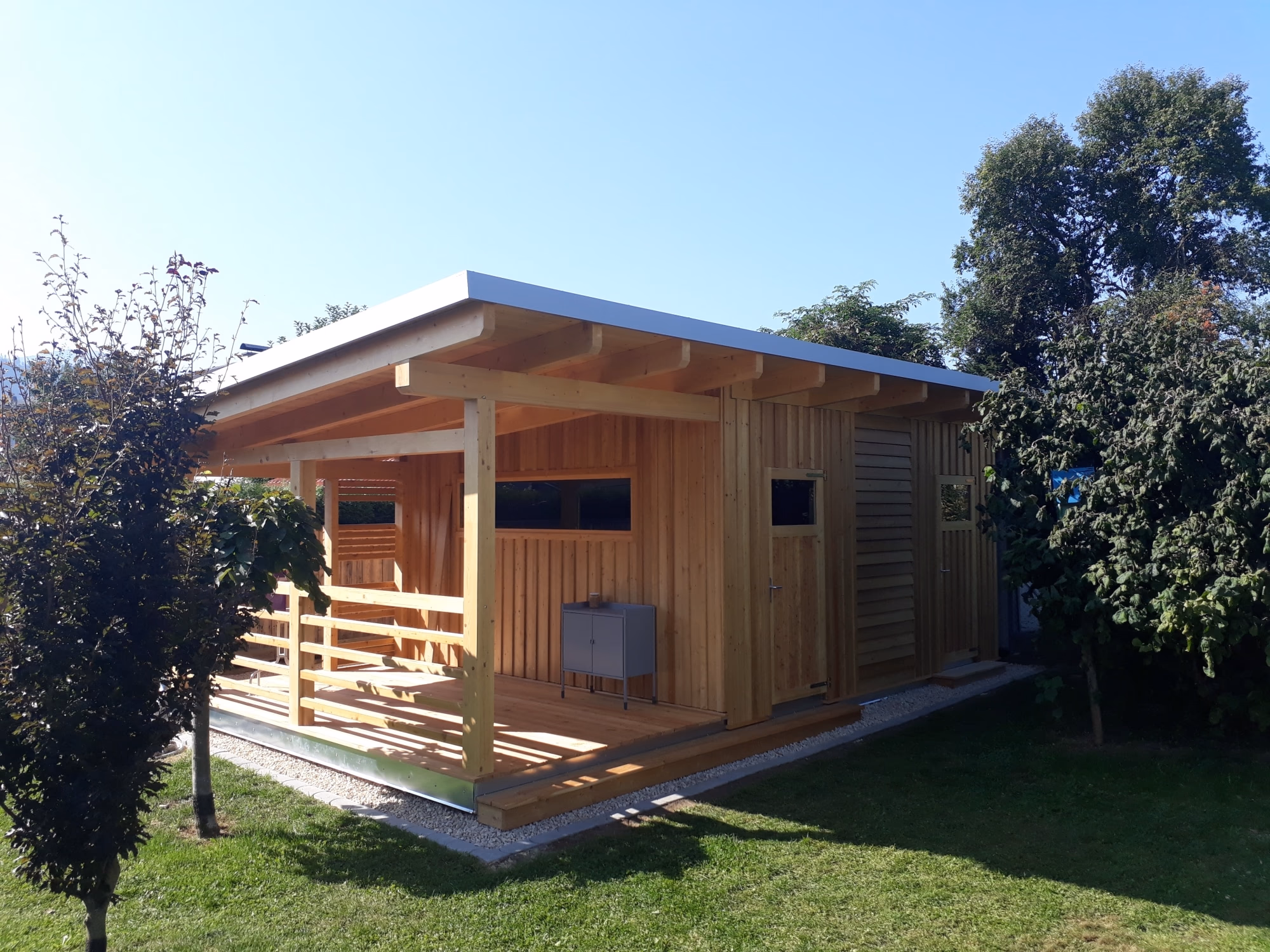 Poolhäuser – Originalfoto von Holzbau Feldhofer