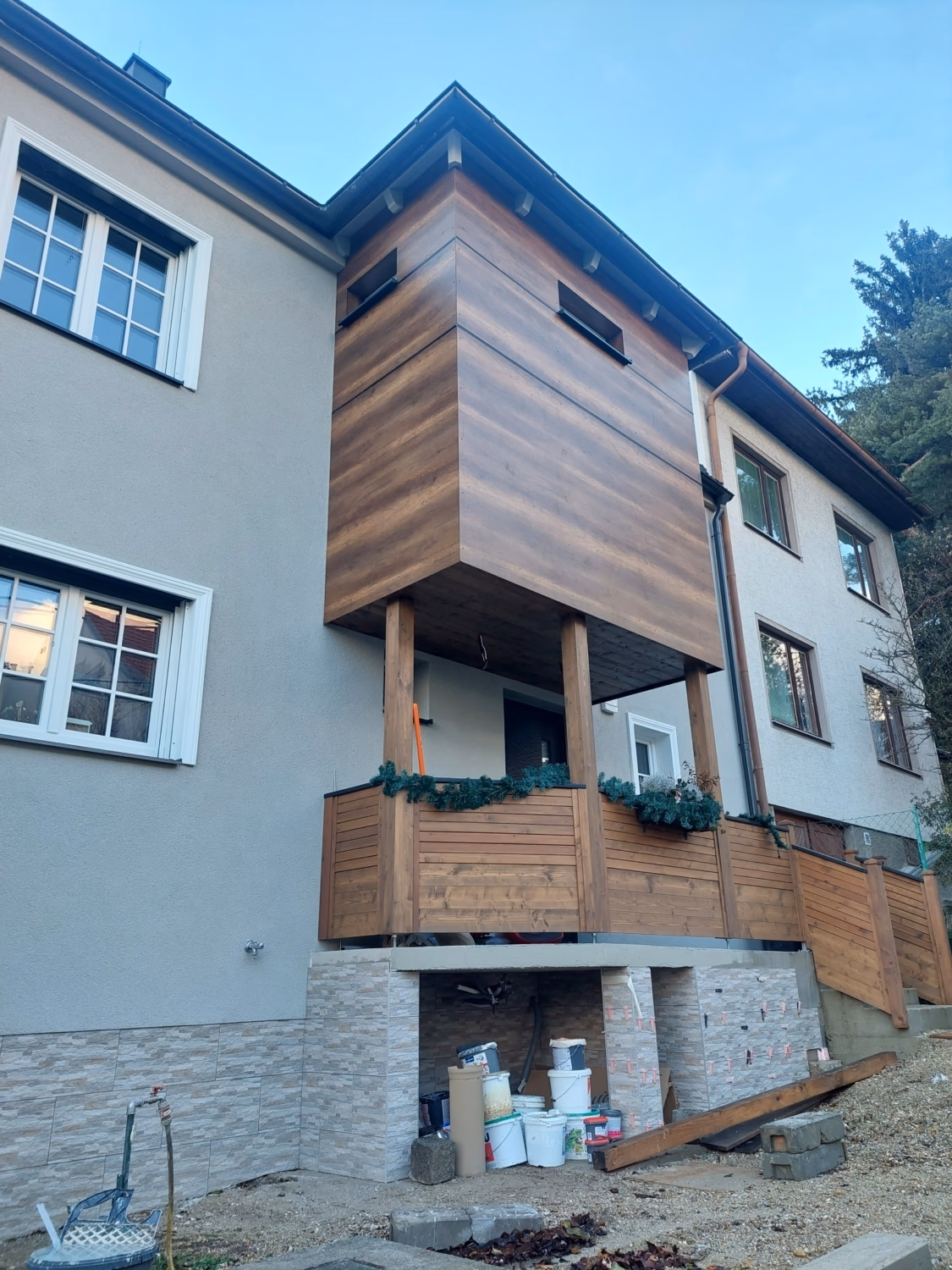 Fertighäuser – Originalfoto von Holzbau Feldhofer