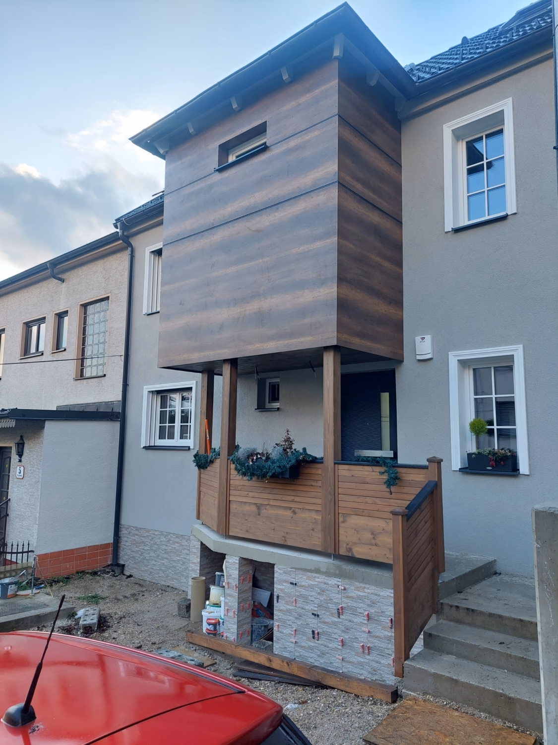 Fertighäuser – Originalfoto von Holzbau Feldhofer