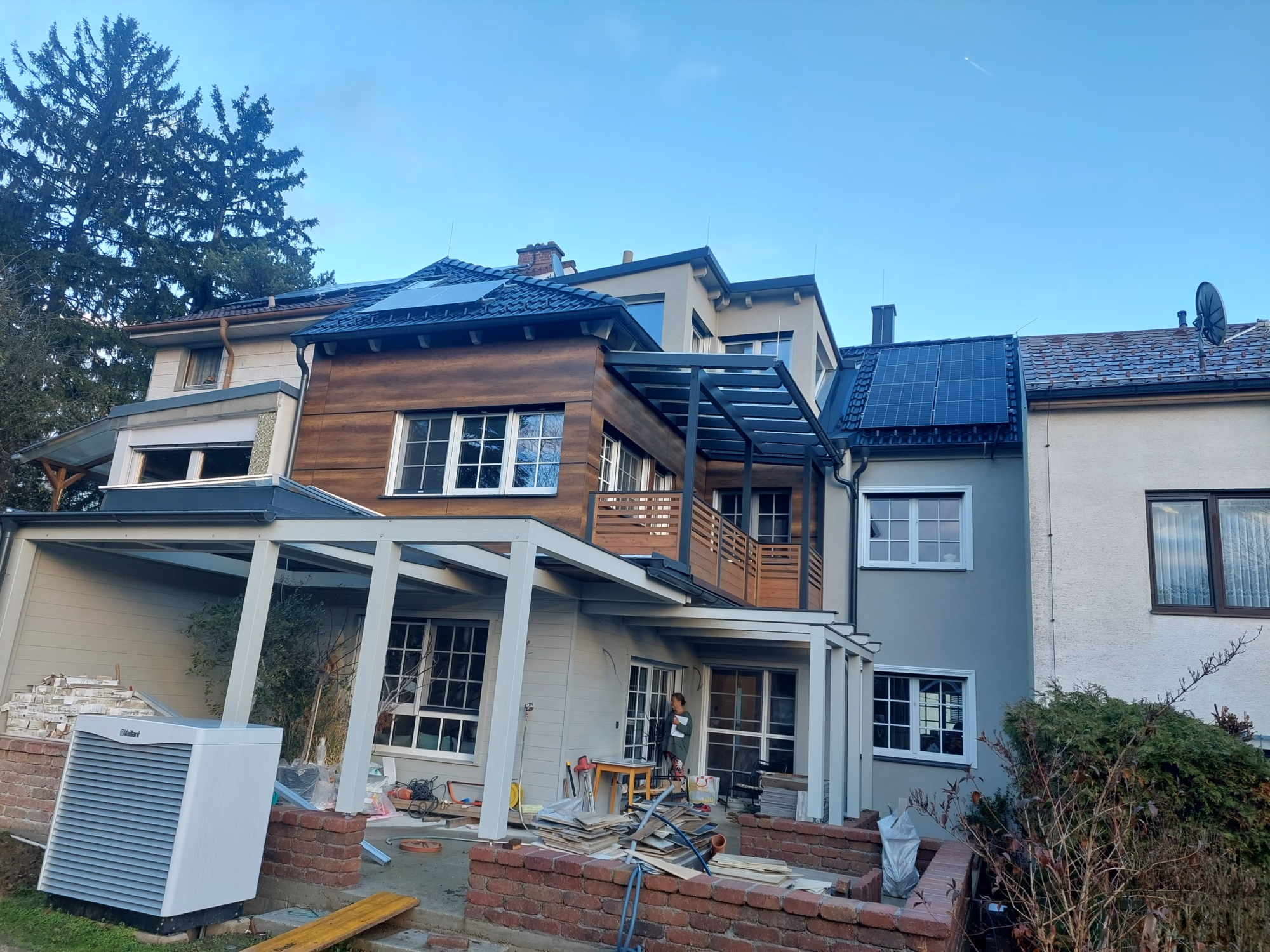 Fertighäuser – Originalfoto von Holzbau Feldhofer