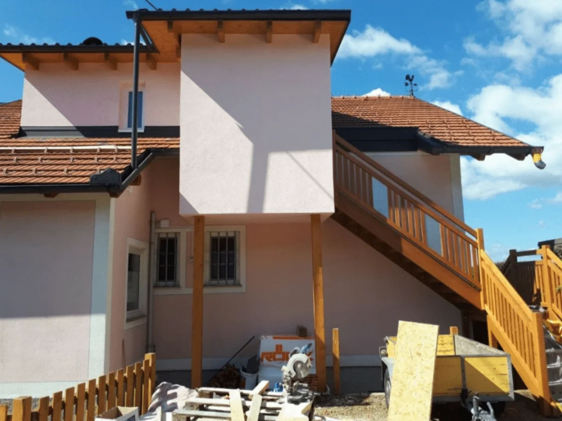 Fertighäuser – Originalfoto von Holzbau Feldhofer
