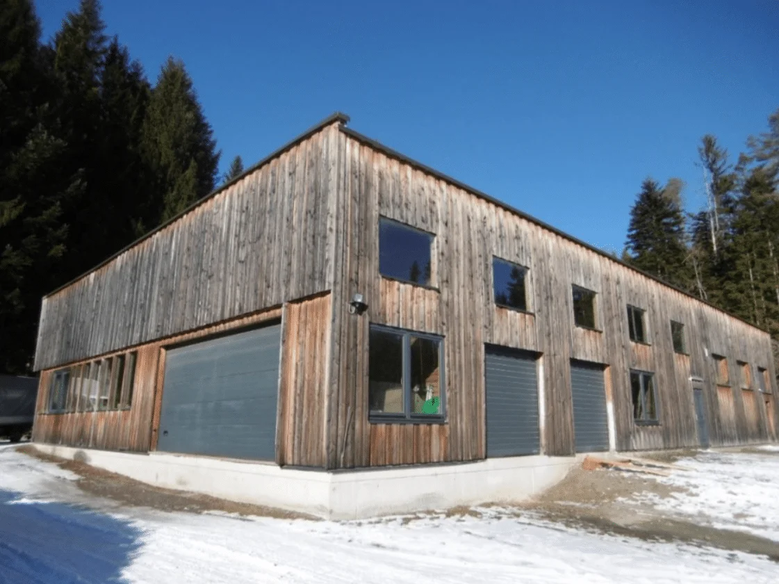 Fertighäuser – Originalfoto von Holzbau Feldhofer