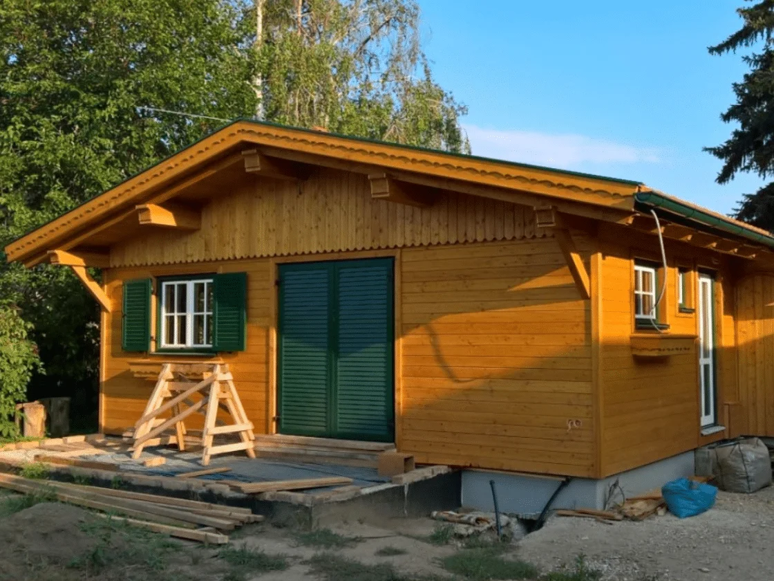 Fertighäuser – Originalfoto von Holzbau Feldhofer