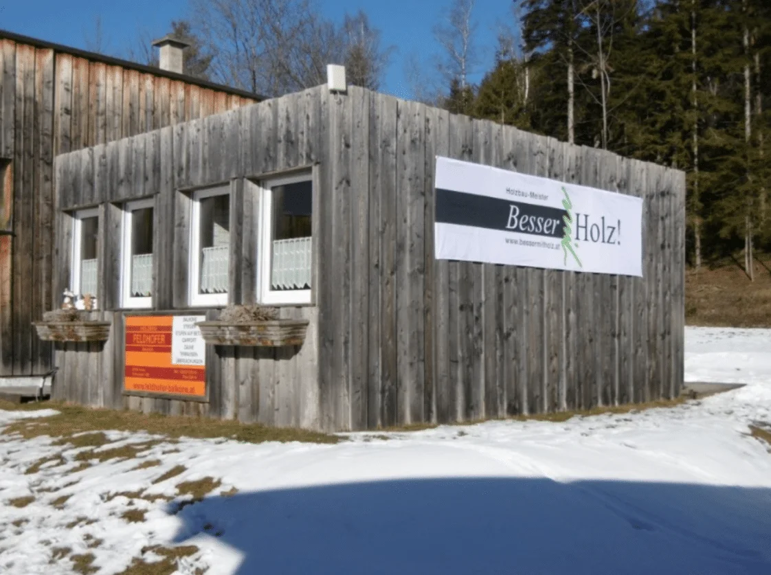 Fertighäuser – Originalfoto von Holzbau Feldhofer