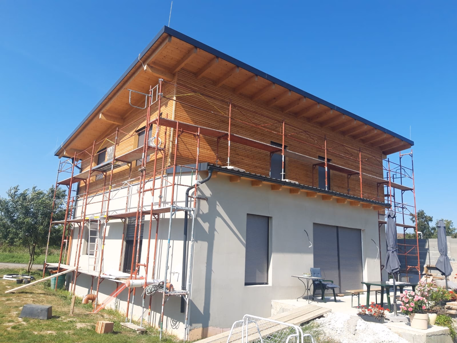 Fertighäuser – Originalfoto von Holzbau Feldhofer