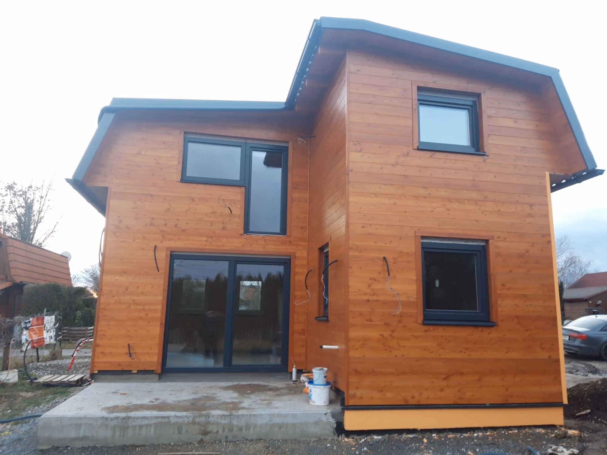 Fertighäuser – Originalfoto von Holzbau Feldhofer