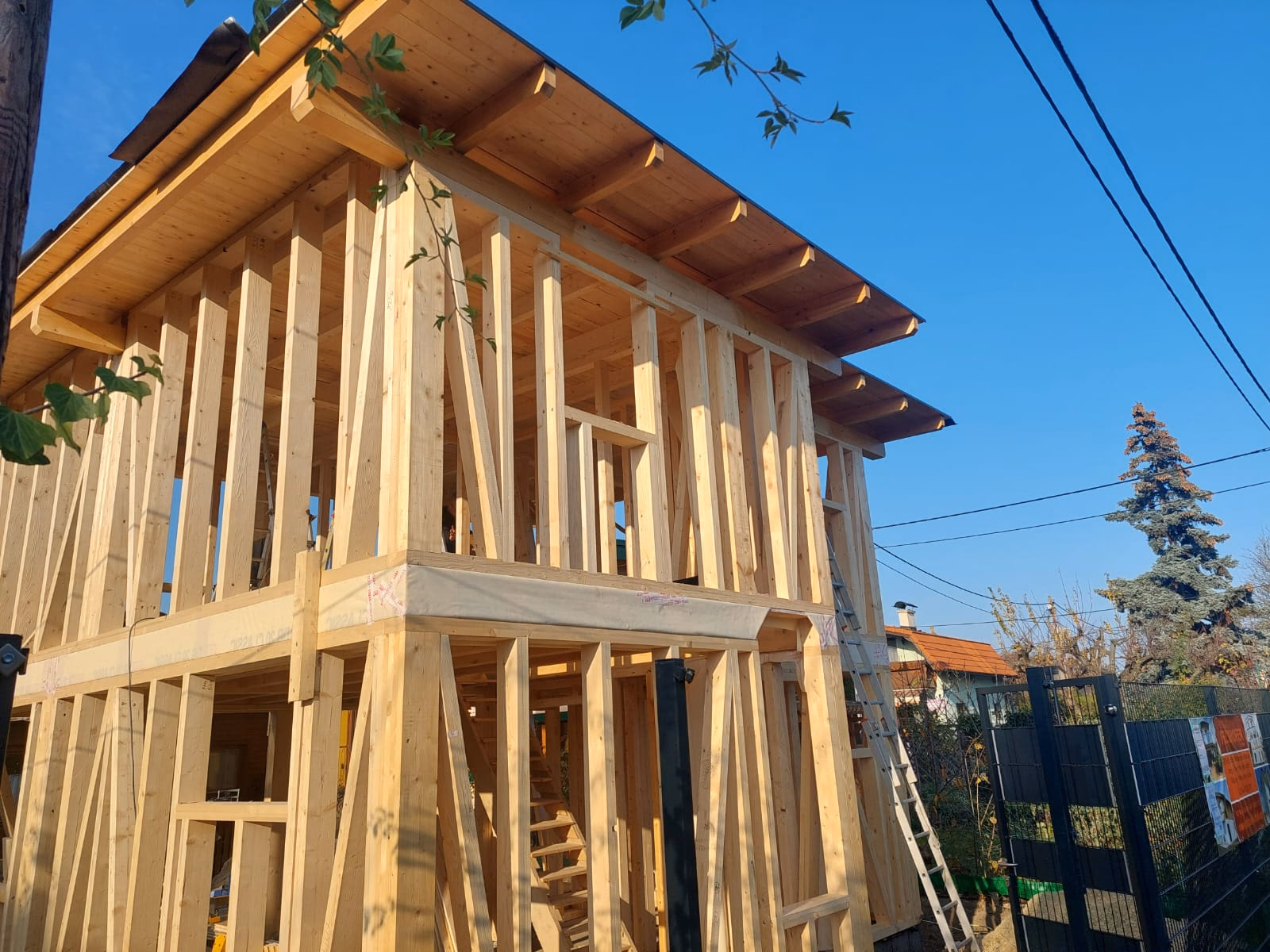 Fertighäuser – Originalfoto von Holzbau Feldhofer