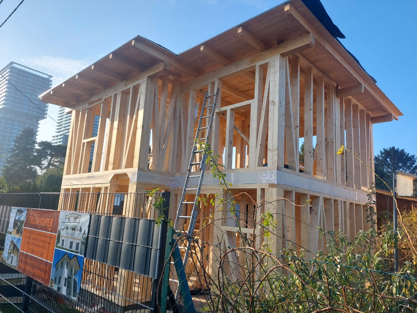 Fertighäuser – Originalfoto von Holzbau Feldhofer
