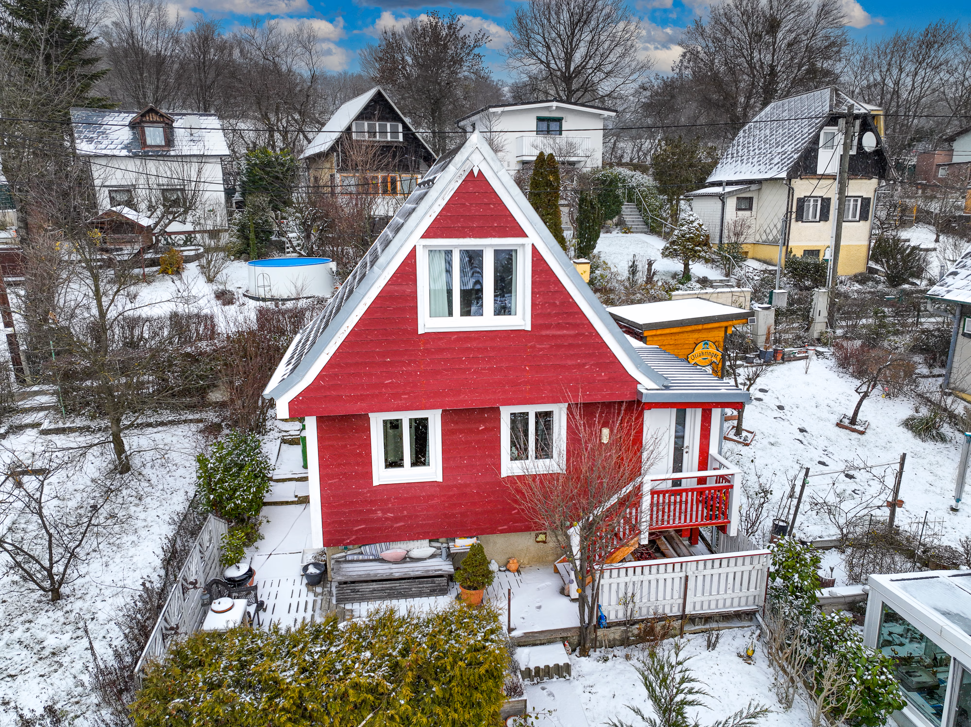 Fertighäuser – Originalfoto von Holzbau Feldhofer